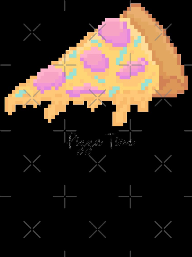 Cute Pixel Pizza by sanashibata Unisex , , , Long Sleeve Tee