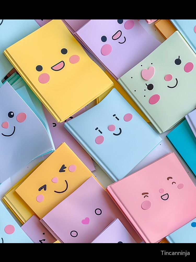 Pastel Paradise: Dreamy Kawaii Notebooks for Every Note! by Tincanninja Unisex , , , Long Sleeve Tee