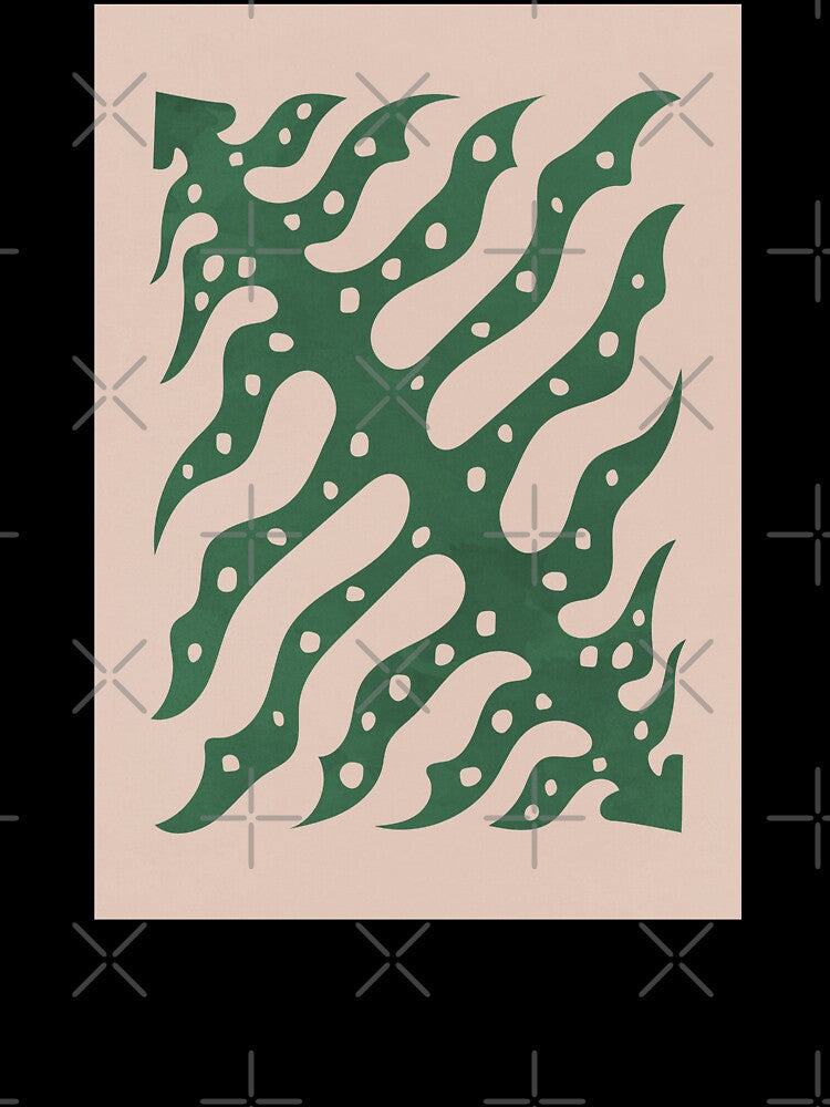 Botanical Abstraction, Green Leaf 2 by technicolorable_art