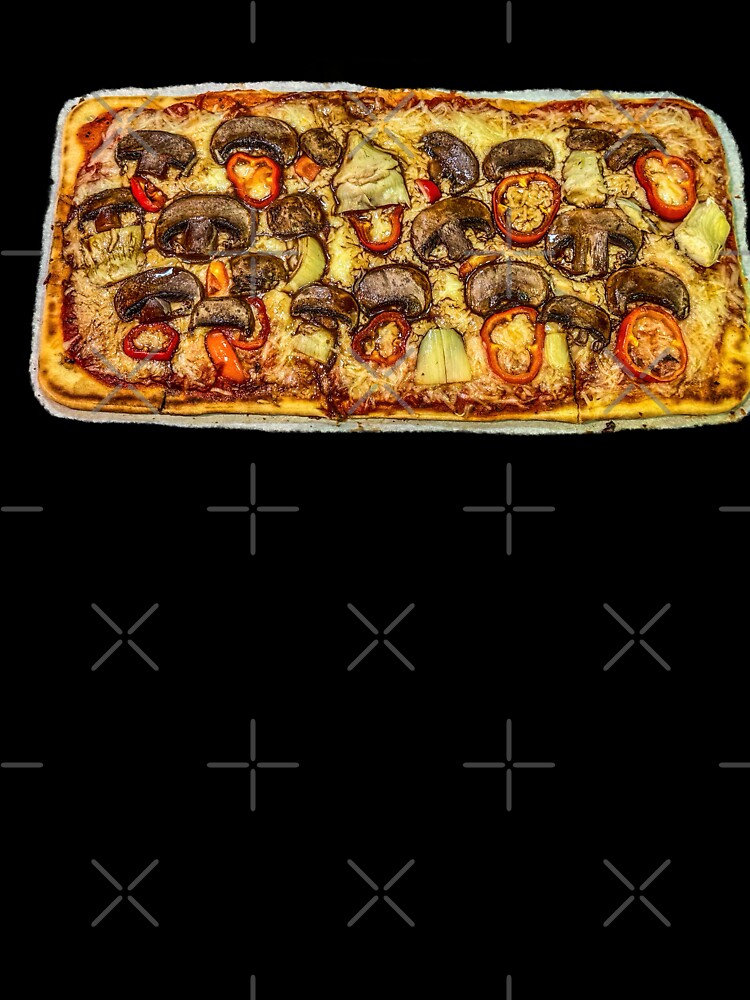 Mushroom Pizza with Roasted Mushrooms – Rustic Veggie Sheet Pan Pizza Food Photography by aadventures