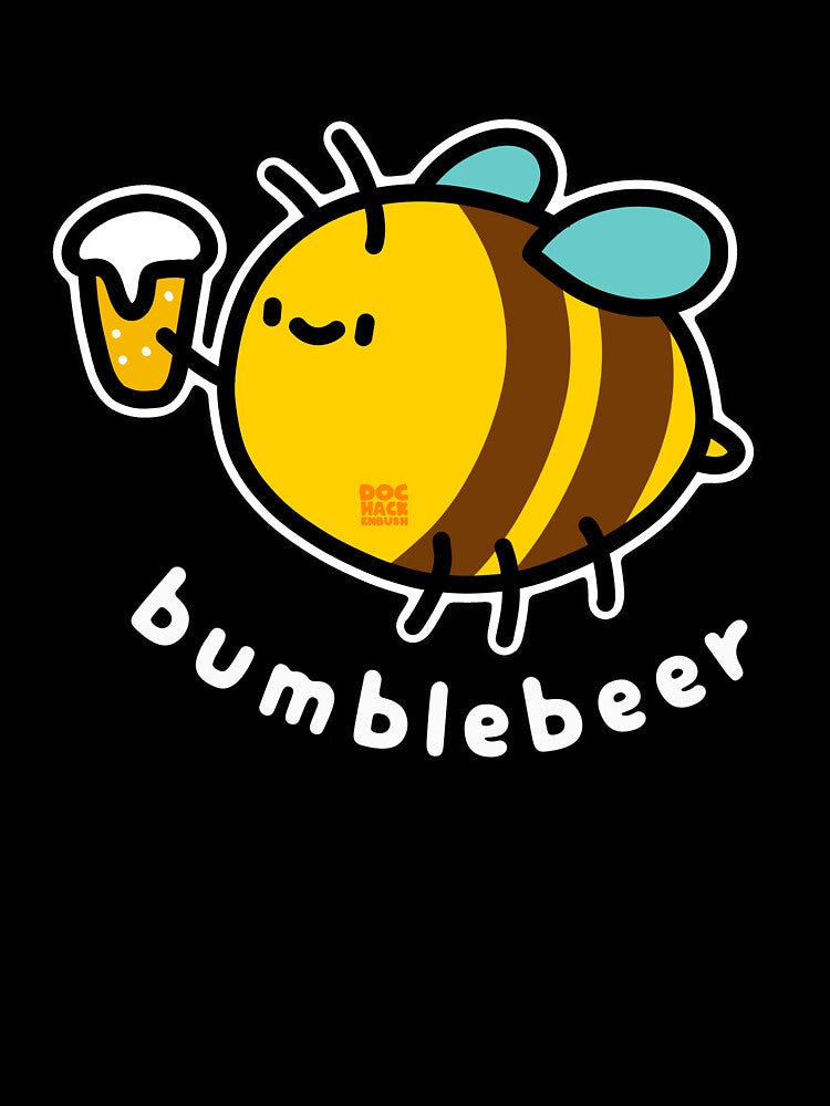Bumblebeer (Dark) by DocHackenbush Unisex , , , Long Sleeve Tee