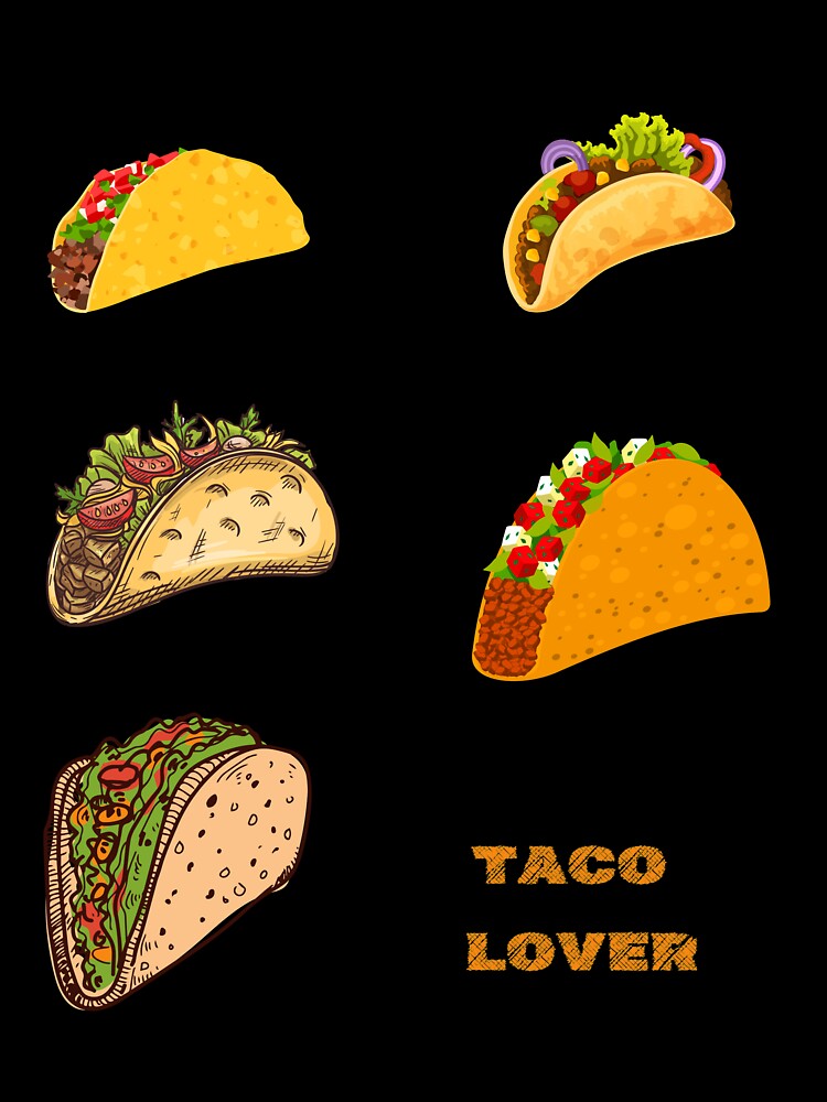 Tacos, Taco lover by kocakashop Unisex , , , Long Sleeve Tee