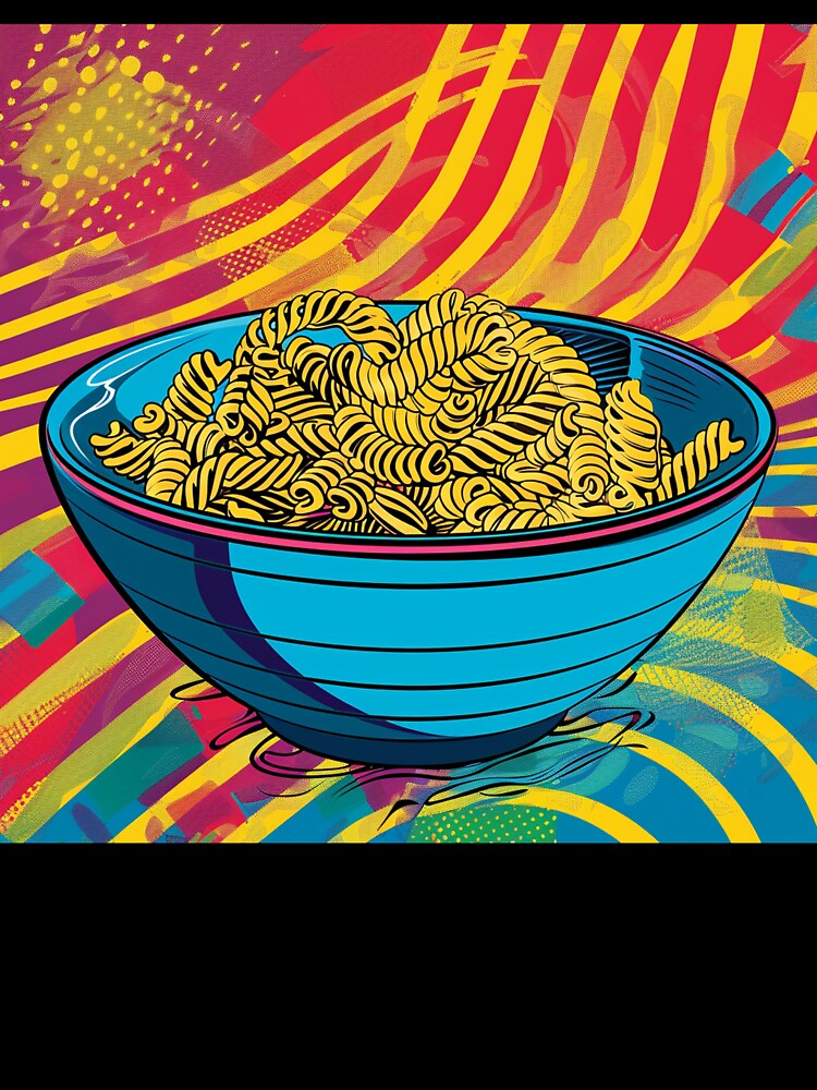 Pasta Pop Art 4 by AstroRisq Unisex , , , Long Sleeve Tee