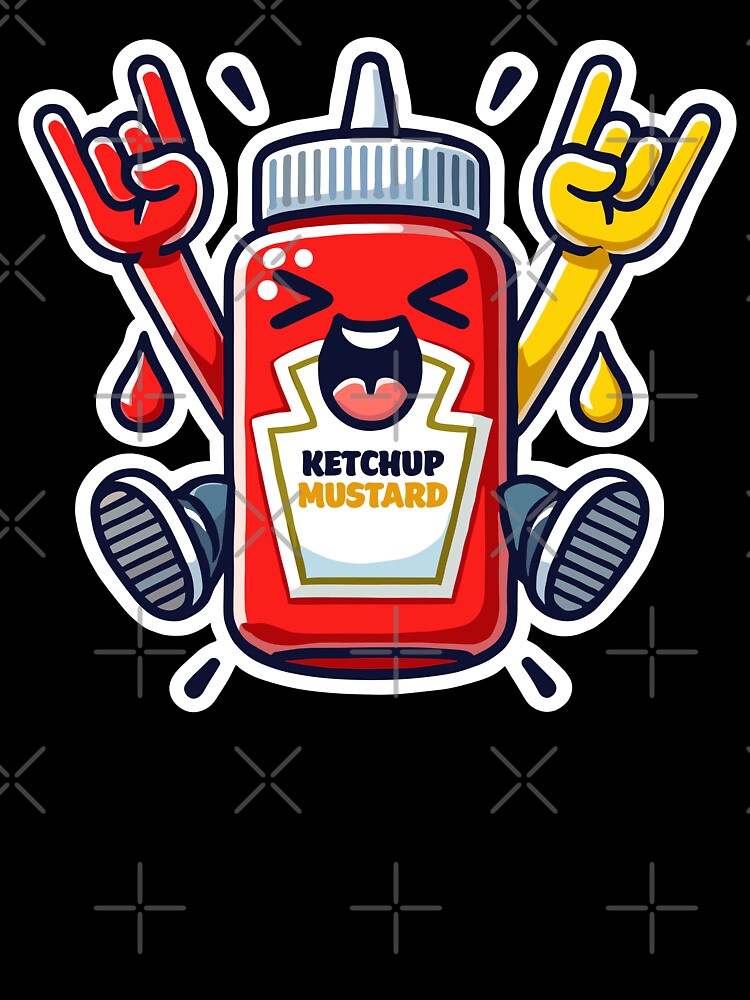 Rocking Ketchup and Mustard Bottle by markymaarty Unisex , , , Long Sleeve Tee