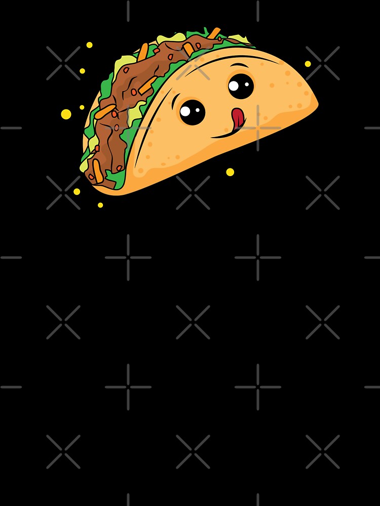 Delicious Taco Cartoon by TeeLove-Co Unisex , , , Long Sleeve Tee