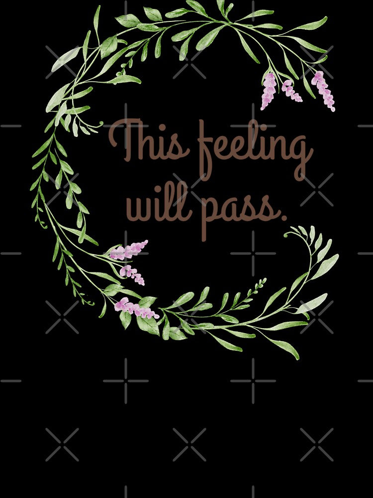 This Feeling will Pass - Daily Mental Wellness Through Stoicism by LexaArtworks Unisex , , , Long Sleeve Tee