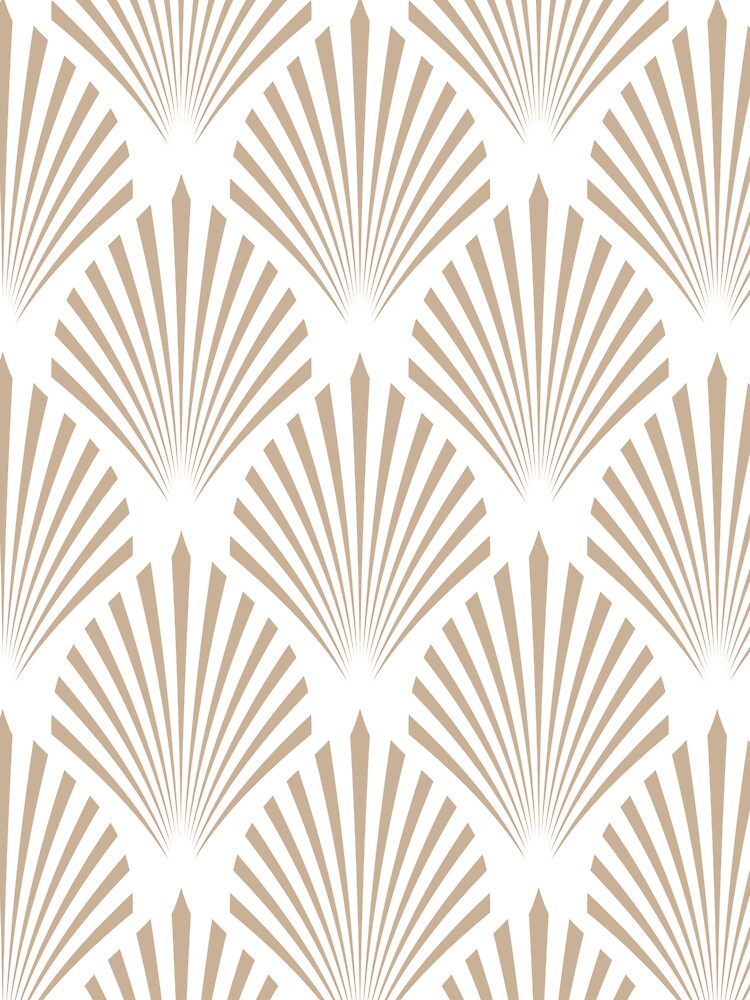 Brown and White Elegant Scallop Fan Pattern 2022 Color Trends Behr Basswood MQ2-46 - Trending Colours by ColorOfTheYears