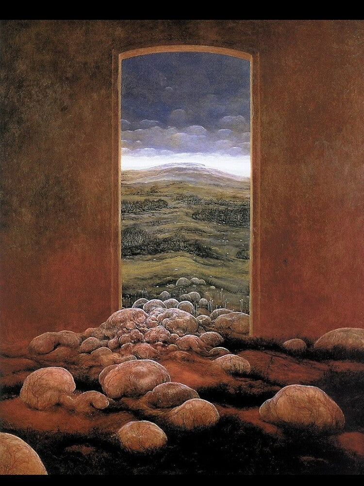 Untitled (Doorway), by Zdzisław Beksiński by JustContemplate