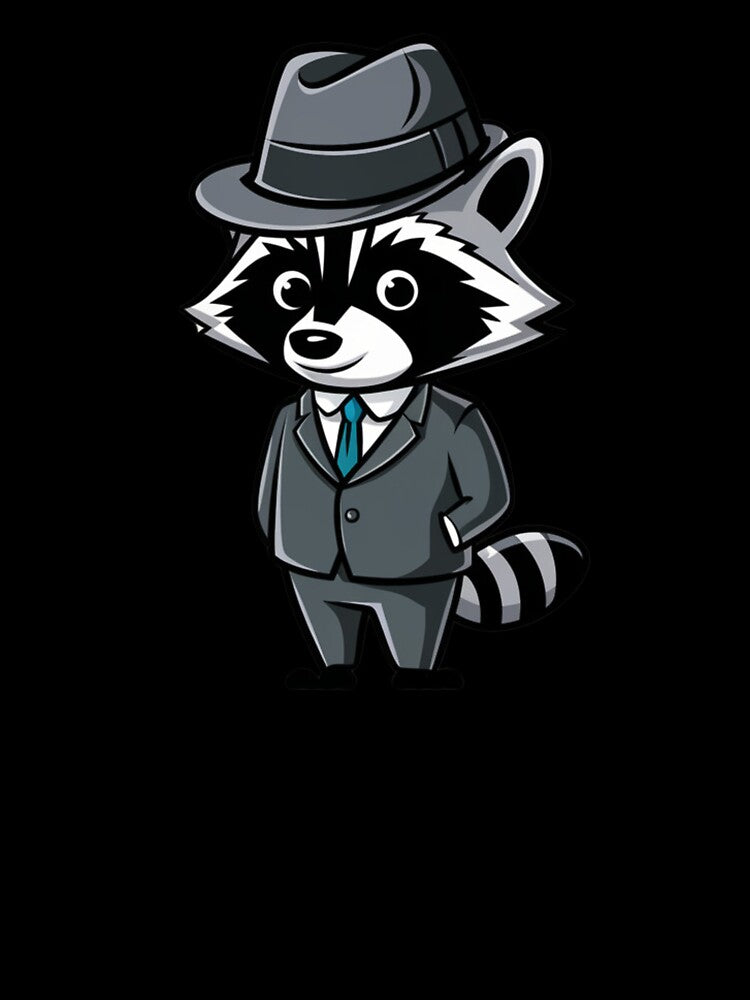 Gentleman racoon by Flying Alligator Unisex , , , Long Sleeve Tee