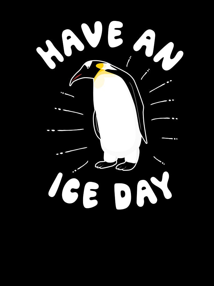 Have An Ice Day - Cute Penguin by Dan66 Unisex , , , Long Sleeve Tee