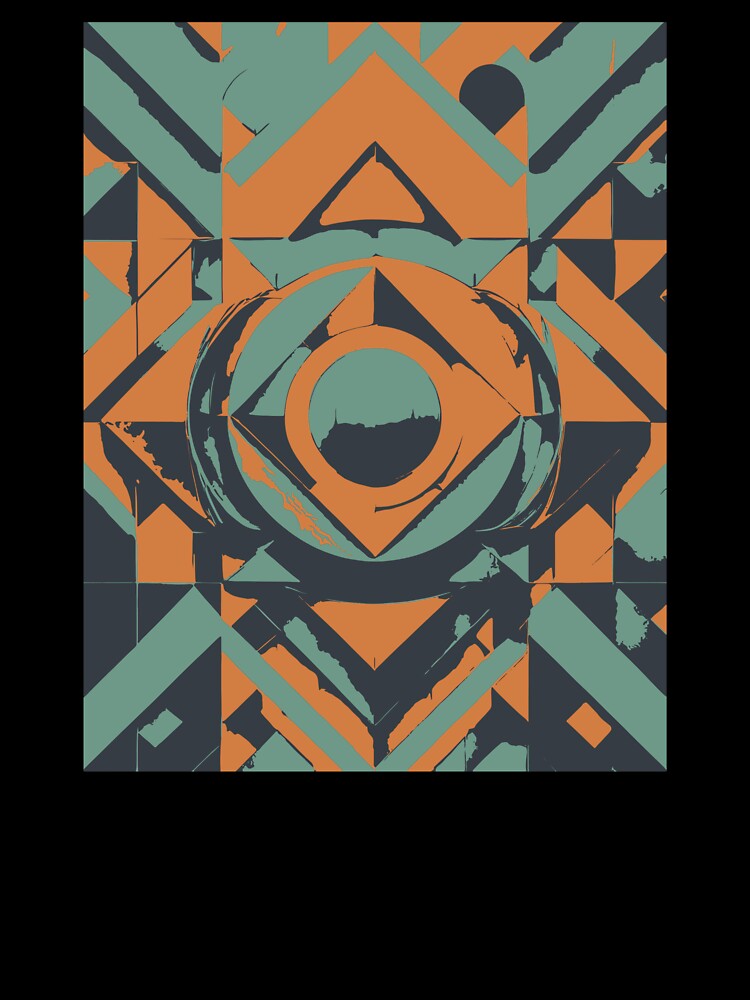 Abstract geometric shapes in strong colors by BysonDesigns
