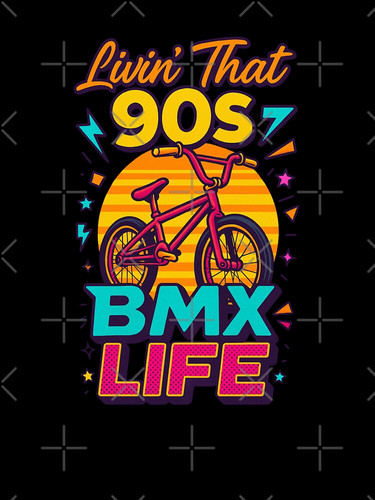 Livin that 90s BMX Life, 90s Gift, 1990s Nostaliga by vibeytrendy Unisex , , , Long Sleeve Tee
