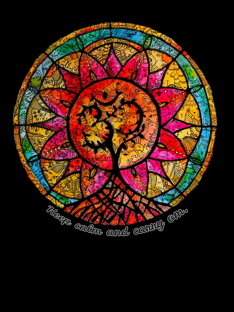Carry Om Tree Of Life Mandala by mishyrowan