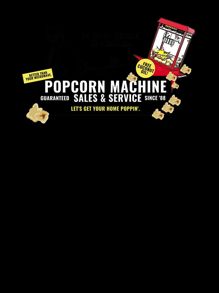 Oscar Allan's Popcorn Machine Sales by The Masked Designer Unisex , , , Long Sleeve Tee