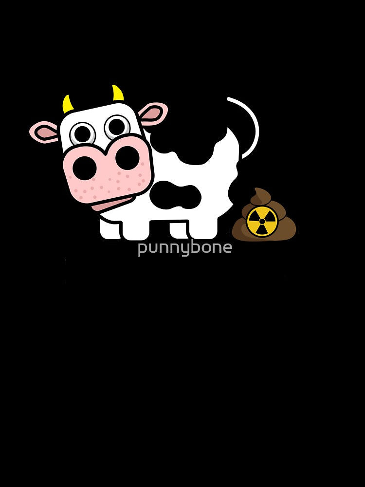 Mooclear Bomb Cute Cow Pun by punnybone Unisex , , , Long Sleeve Tee