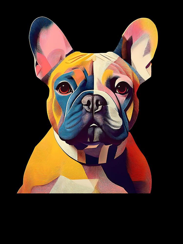 French Bulldog Minimal Bauhaus Art by OzzFrequency