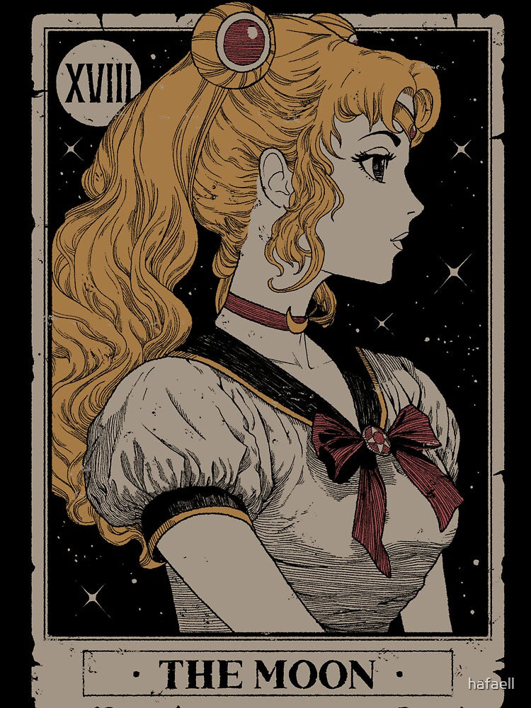 Moon Tarot Card by hafaell