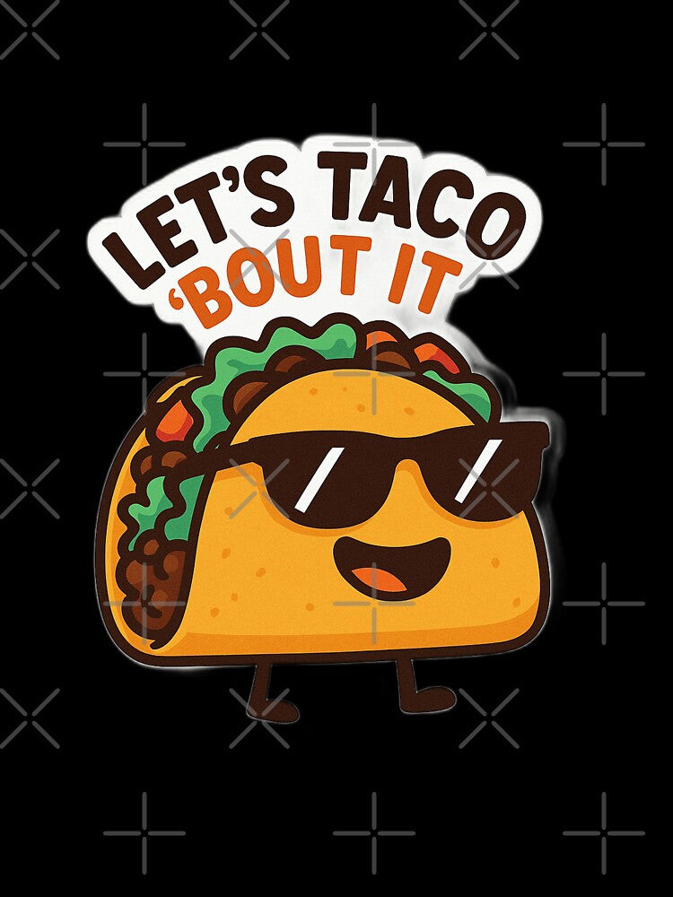 Taco Pun Sticker by Day Dreamer Unisex , , , Long Sleeve Tee