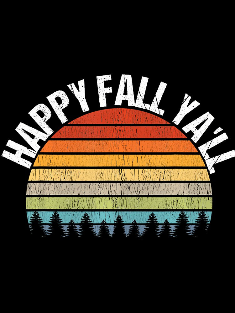 Stylish Autumn Gifts Happy Fall Ya'll by ralicalehihie Unisex , , , Long Sleeve Tee