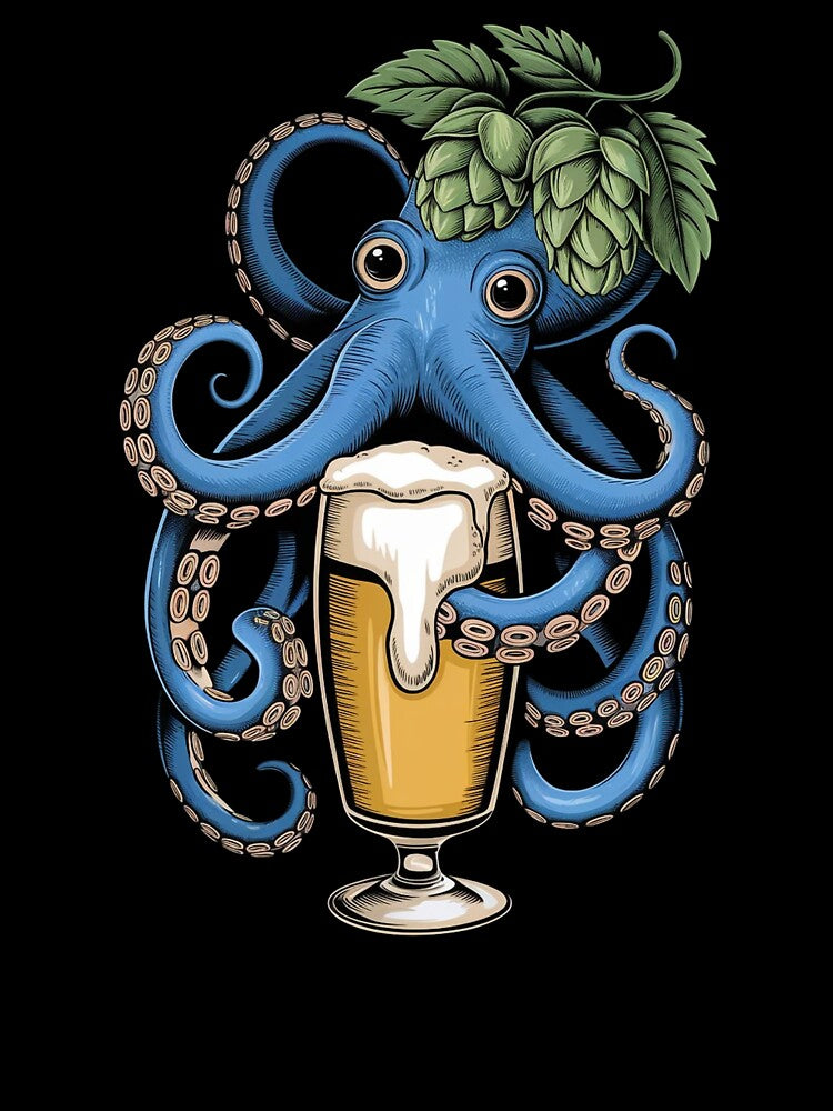 Hoptopus by MichalWeider Unisex , , , Long Sleeve Tee