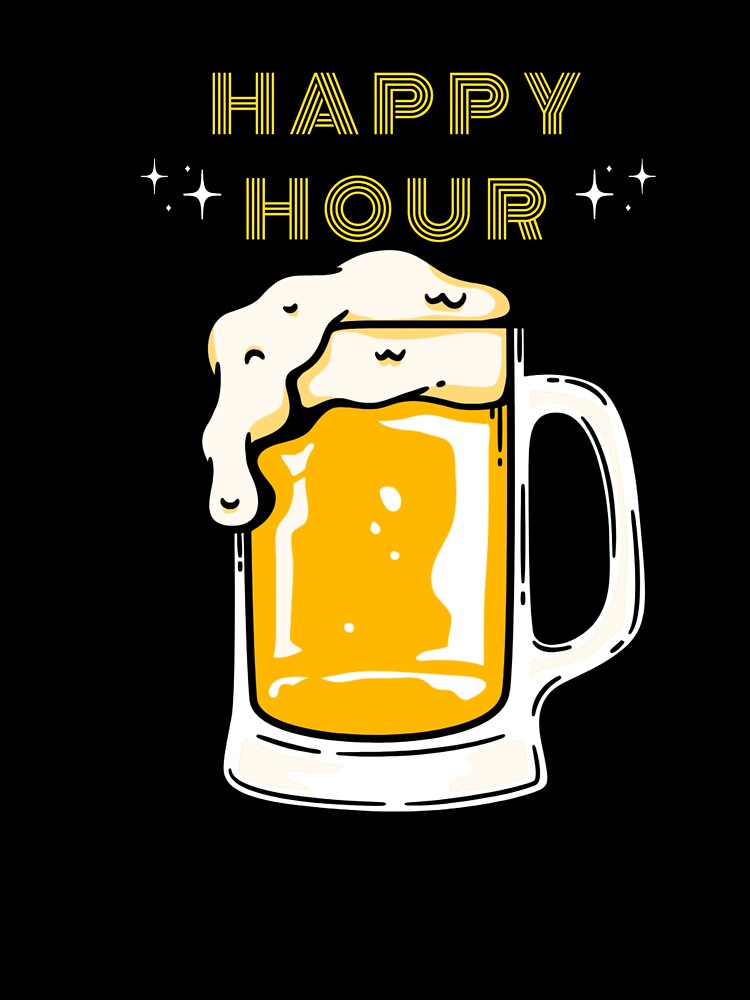 Happy Hour beer by Miho9999 Unisex , , , Long Sleeve Tee