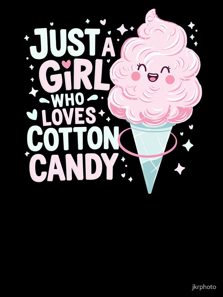 Just a Girl Who Loves Cotton Candy by jkrphoto Unisex , , , Long Sleeve Tee
