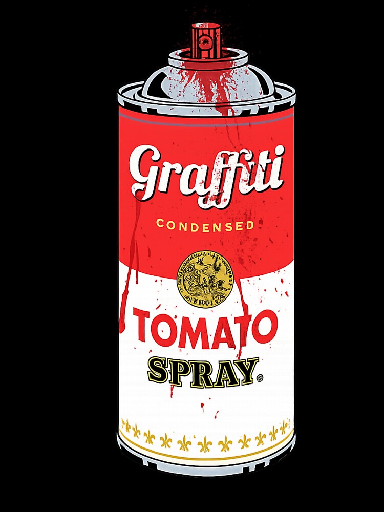 Graffiti Tomato Spray Pop Art Tribute by Da_ Crescente Unisex , , , Long Sleeve Tee