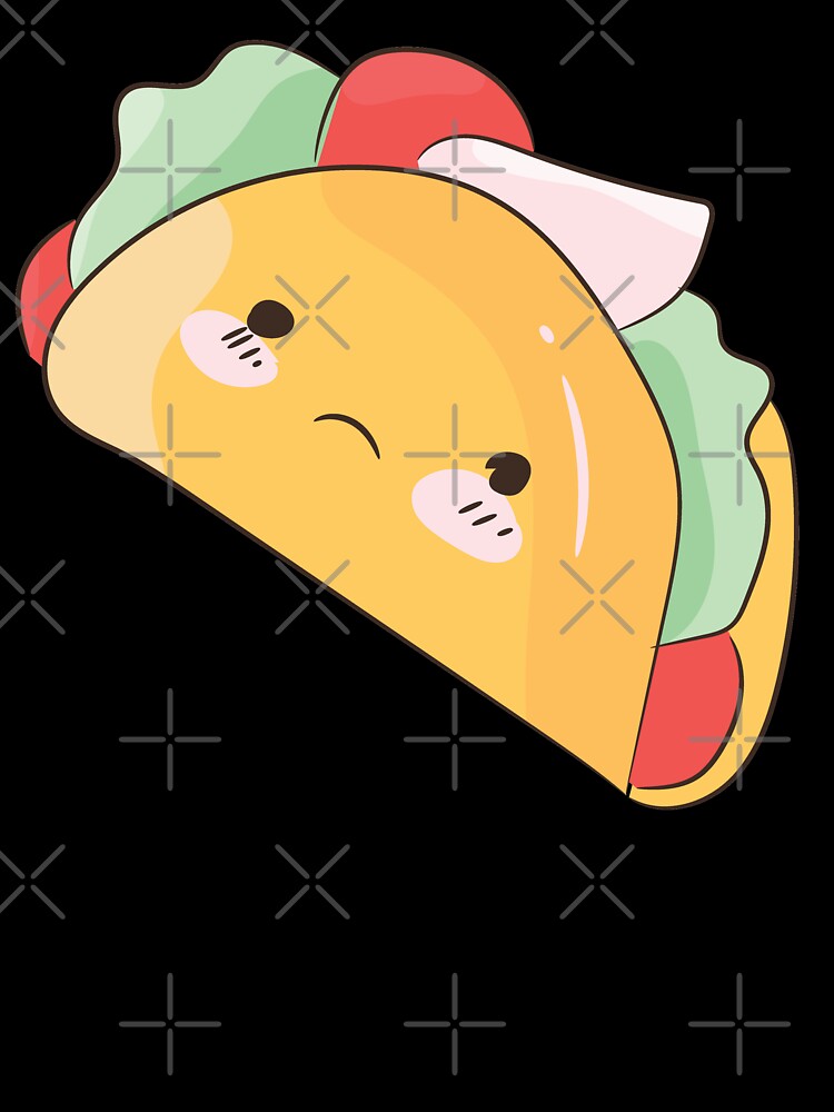 Sad kawaii taco Mexican by TamGustam Unisex , , , Long Sleeve Tee