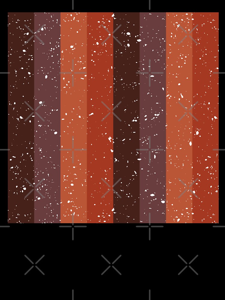 Earth Tone Distressed Stripe Pattern | Retro Terracotta Brown Seamless by Dino-Lune