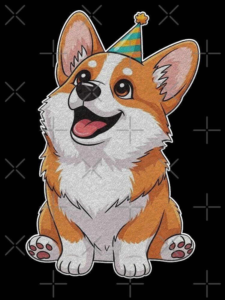 Puppy Corgi With Tennis Ball Cute Dog Lover by franktact