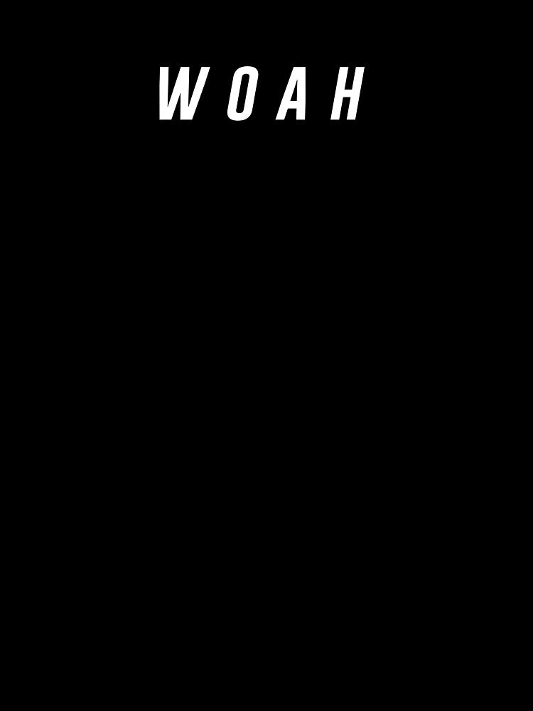 Woah text design by hansanity Unisex , , , Long Sleeve Tee