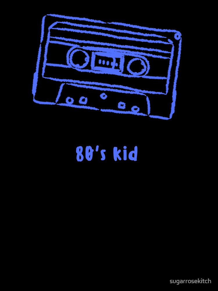 80s kid cassette by sugarrosekitch Unisex , , , Long Sleeve Tee
