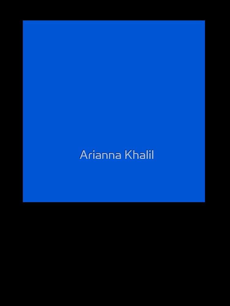 Solid Bright Blue by Arianna Khalil Unisex , , , Long Sleeve Tee