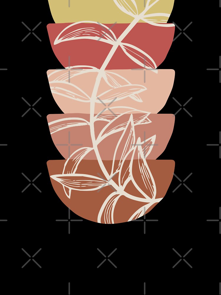 Abstract Floral Leaf Design | Botanical Geometric Shapes by EarthBoho
