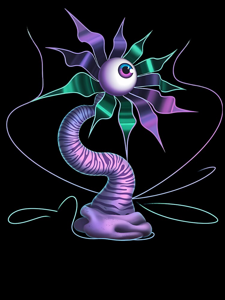 Cosmic Psychodelic Watching Flower As A Surreal Creature by SurrealArtSzysz