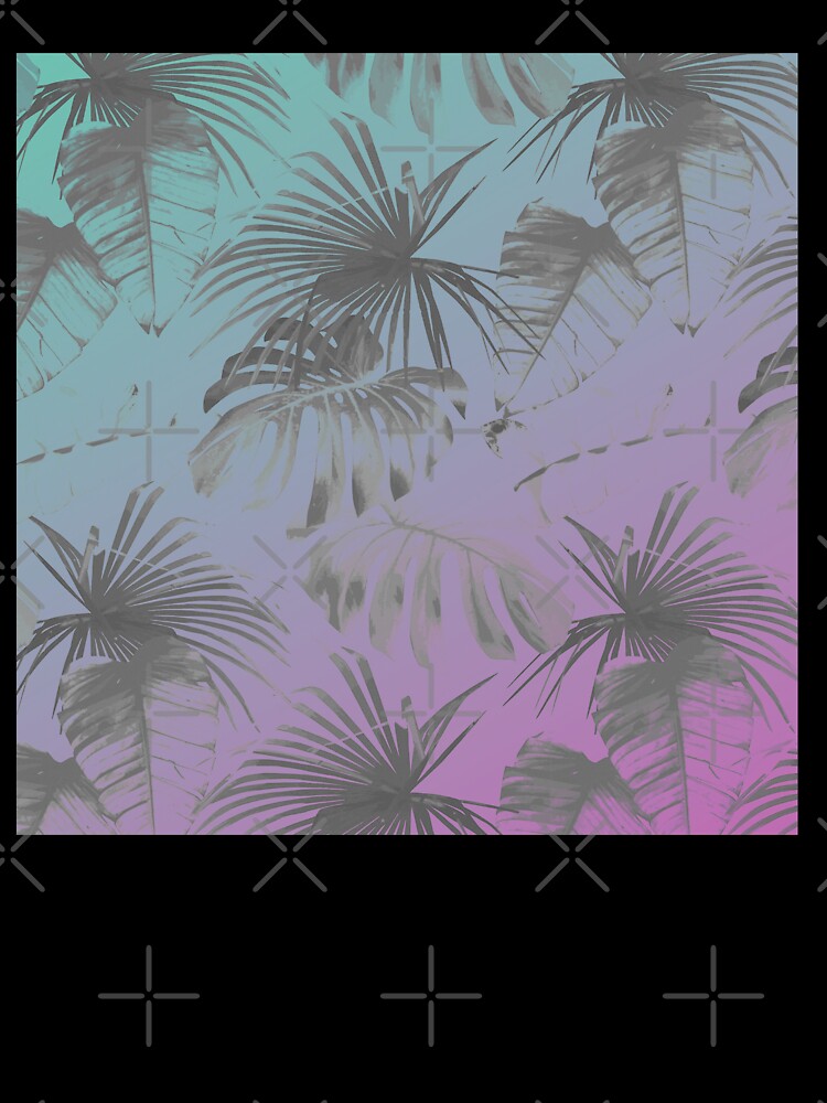 Tropical Beach Palms Pattern by Kokoa Palace Unisex , , , Long Sleeve Tee