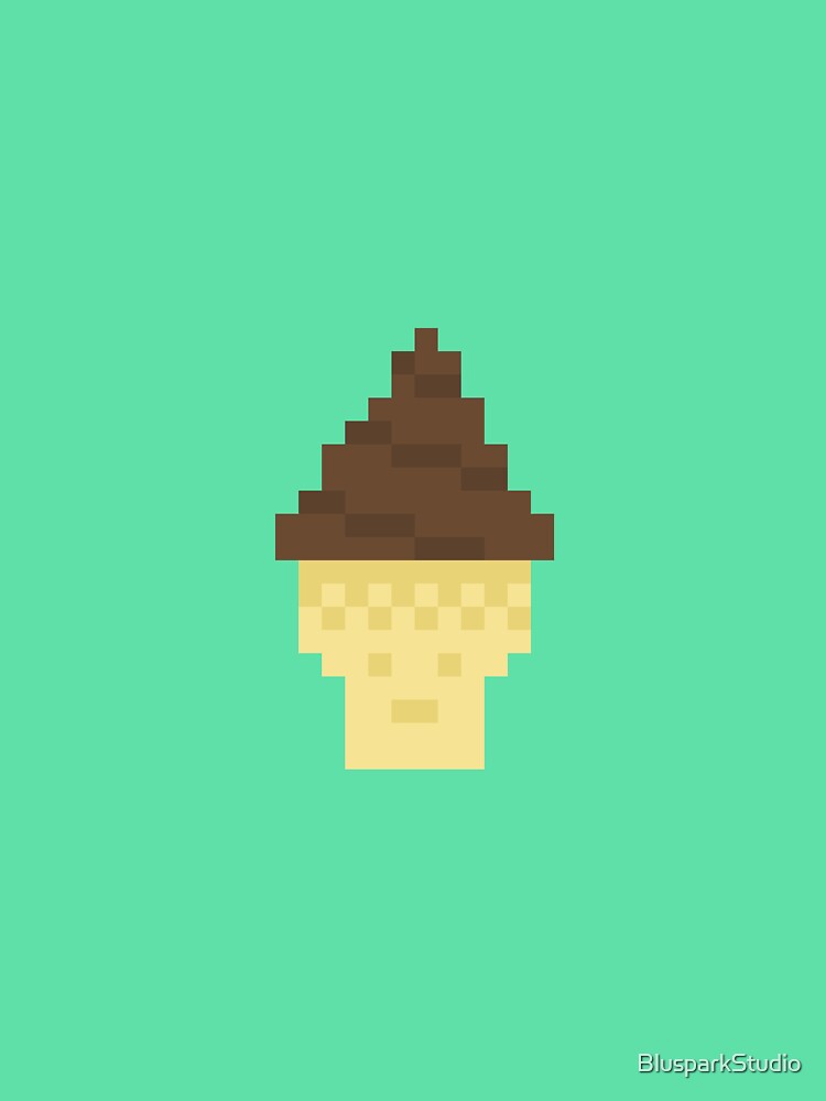 Cute Pixelios Ice cream - Chocolate by BlusparkStudio Unisex , , , Long Sleeve Tee