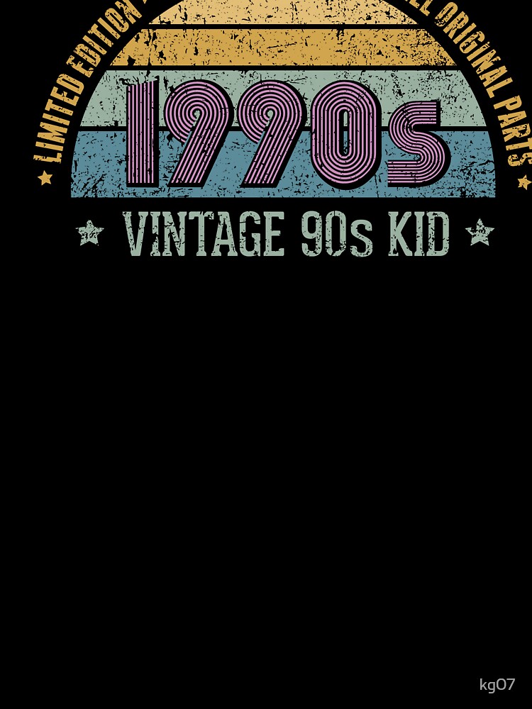Vintage 90s Kid by kg07 Unisex , , , Long Sleeve Tee