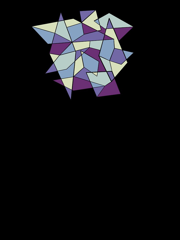 Abstract Colorful Purple Geometric Shape by roleydesigns