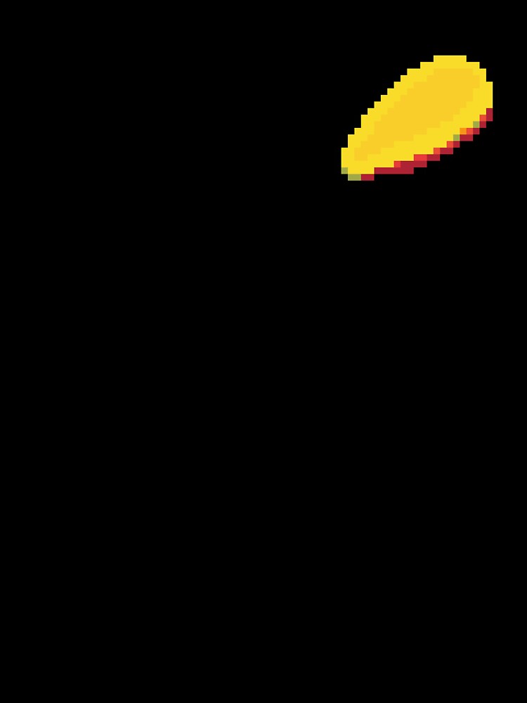 Pixel Mango Slice - pixel food art by LittleFoodShop Unisex , , , Long Sleeve Tee