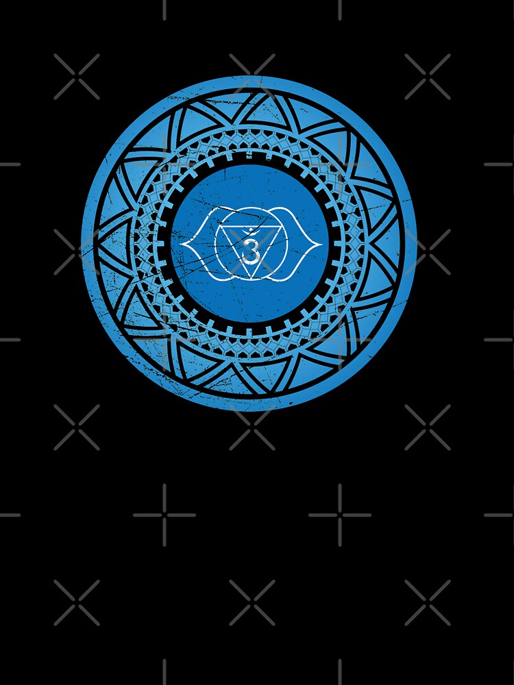 Ajna Third Eye Chakra - Psychedelic Occult Mantra design Om by A-Fashion