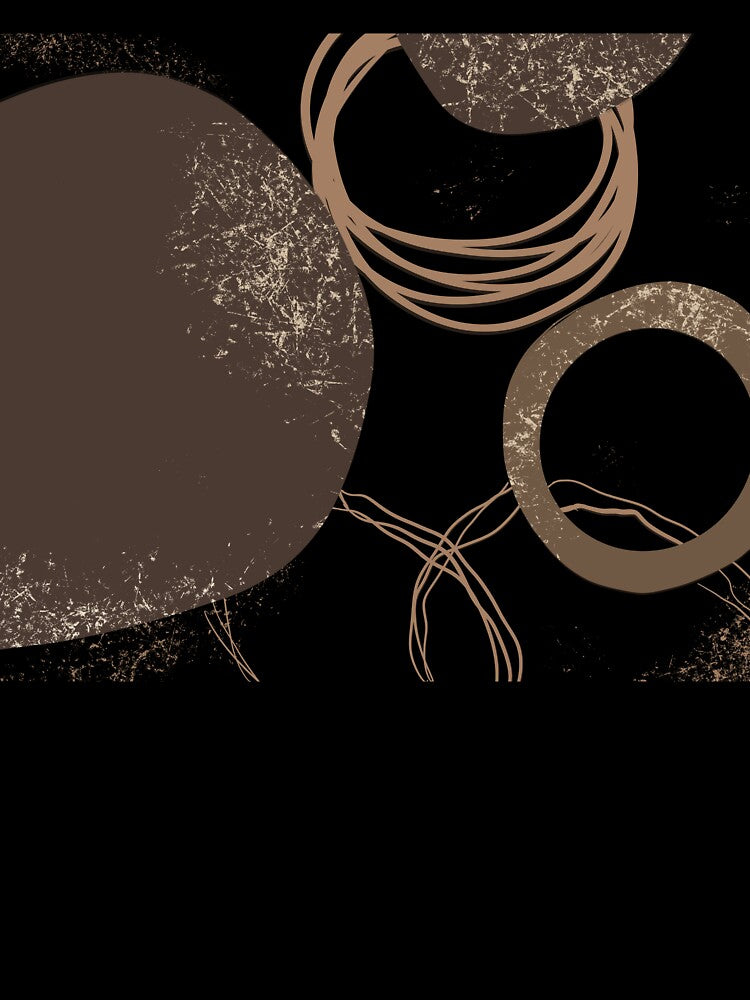 Abstract Earth Tone Shapes – Modern Minimalist Boho Pattern by Barelythere2324