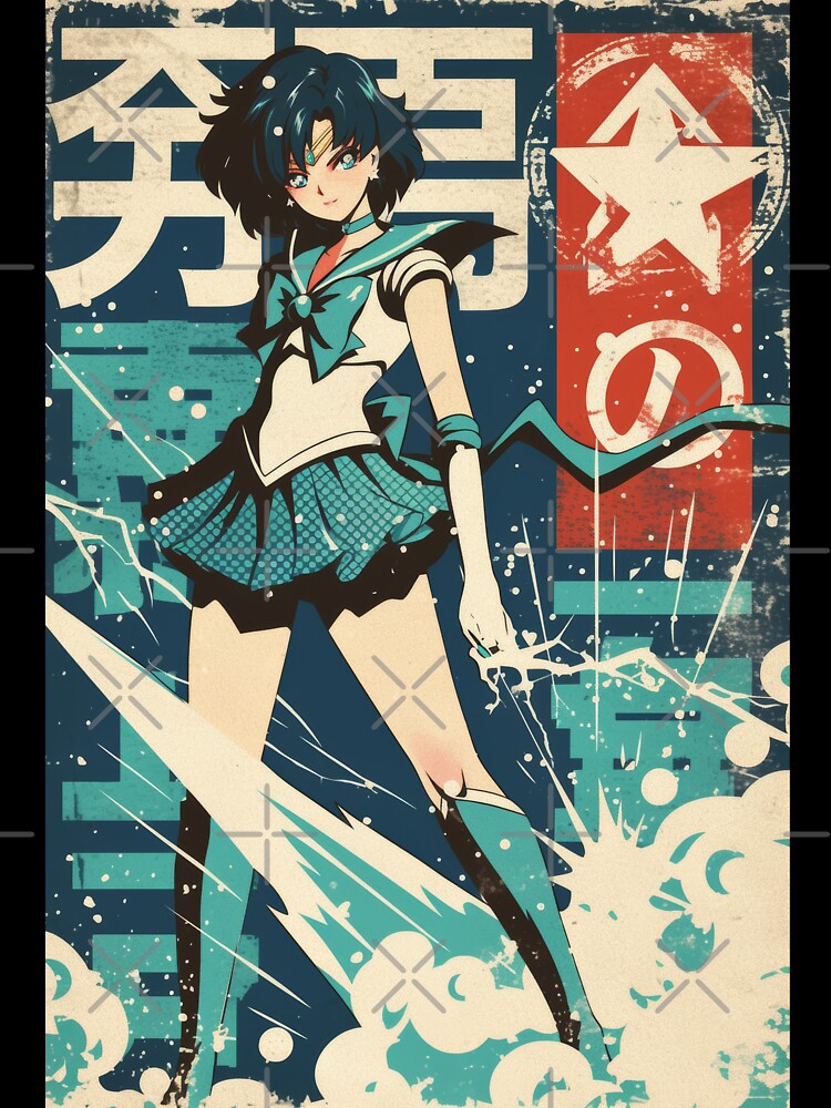 Sailor Mercury Battle Ready by AnimeArsenalPrints Unisex , , , Long Sleeve Tee