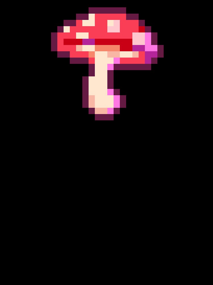 pixel mushroom by PixelArtiste Unisex , , , Long Sleeve Tee
