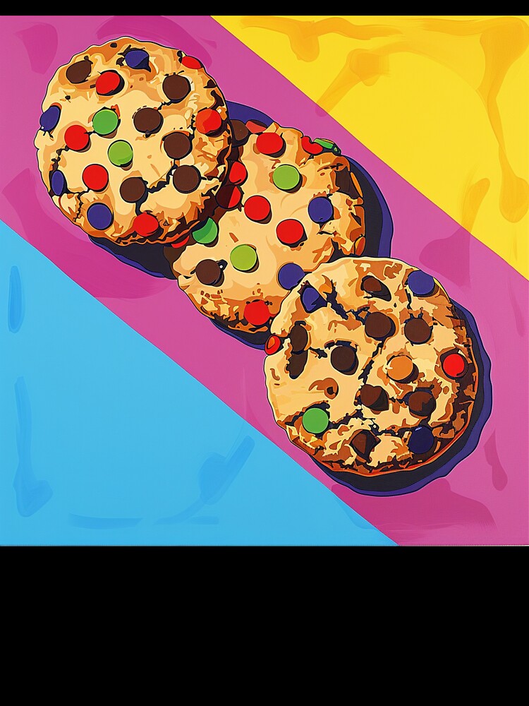 Chocolate Chip Cookies Pop Art 10 by AstroRisq Unisex , , , Long Sleeve Tee