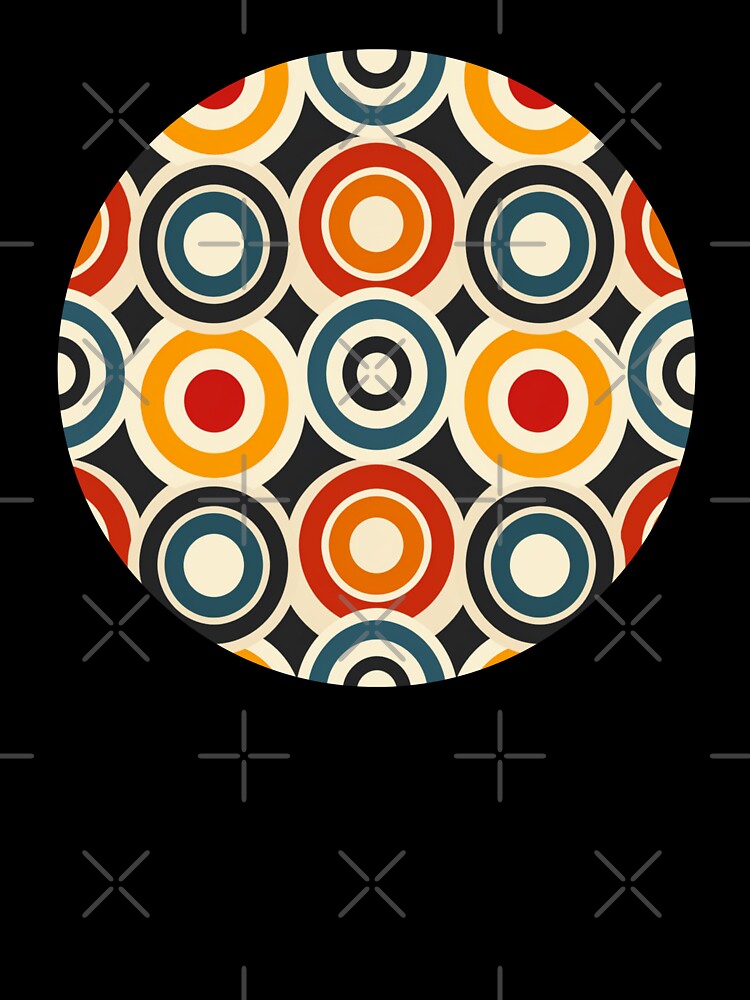 Retro Circles and Rings Pattern by ColorfulVanilla