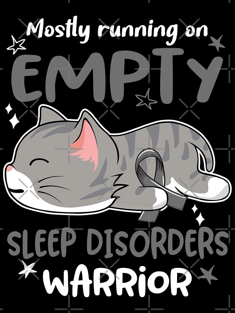Sleep Disorders Awareness, Mostly Running on Sleep Disorders Warrior by Tammyilaria Unisex , , , Long Sleeve Tee
