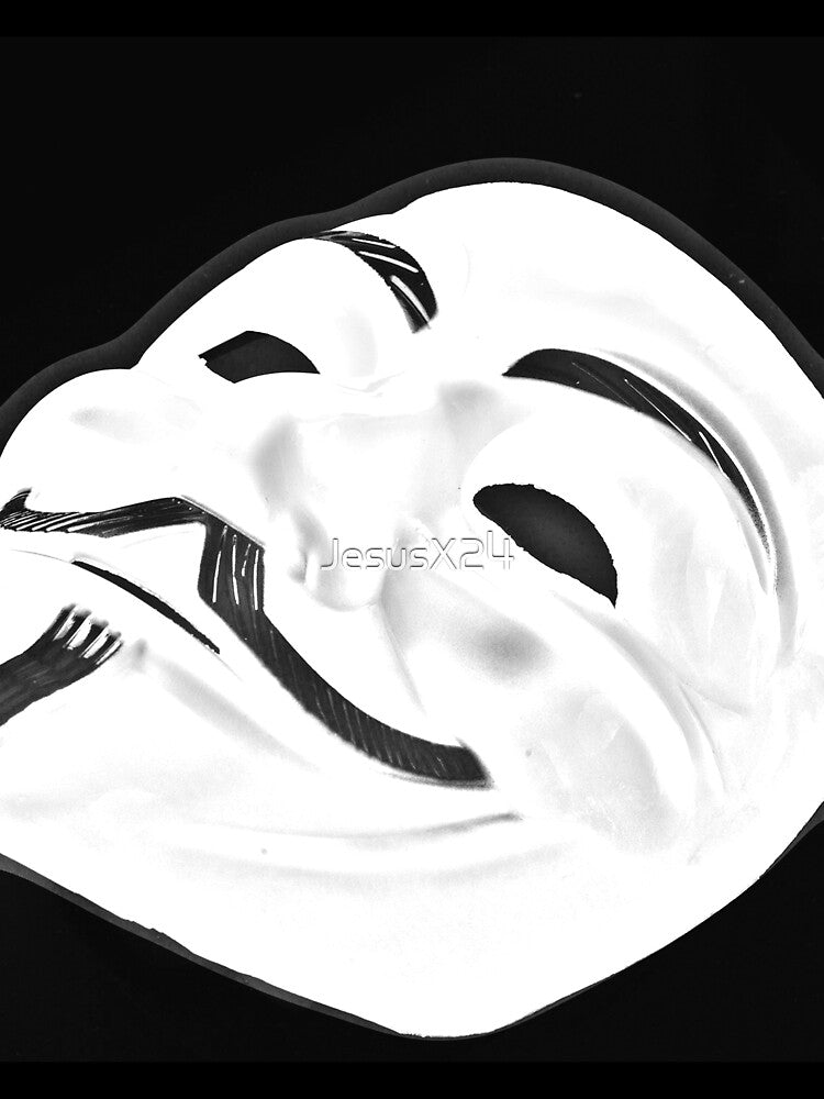 Anonymous Black and White by JesusX24 Unisex , , , Long Sleeve Tee