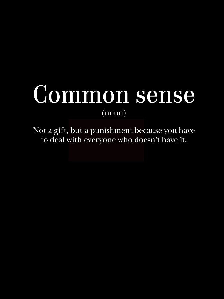 Common sense is an option by Lof-Sau Unisex , , , Long Sleeve Tee