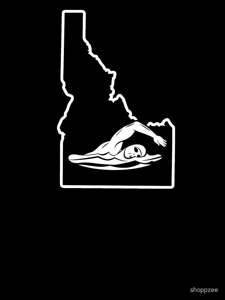 Swimming T Shirts Idaho Swimmer Clothing by shoppzee Unisex , , , Long Sleeve Tee